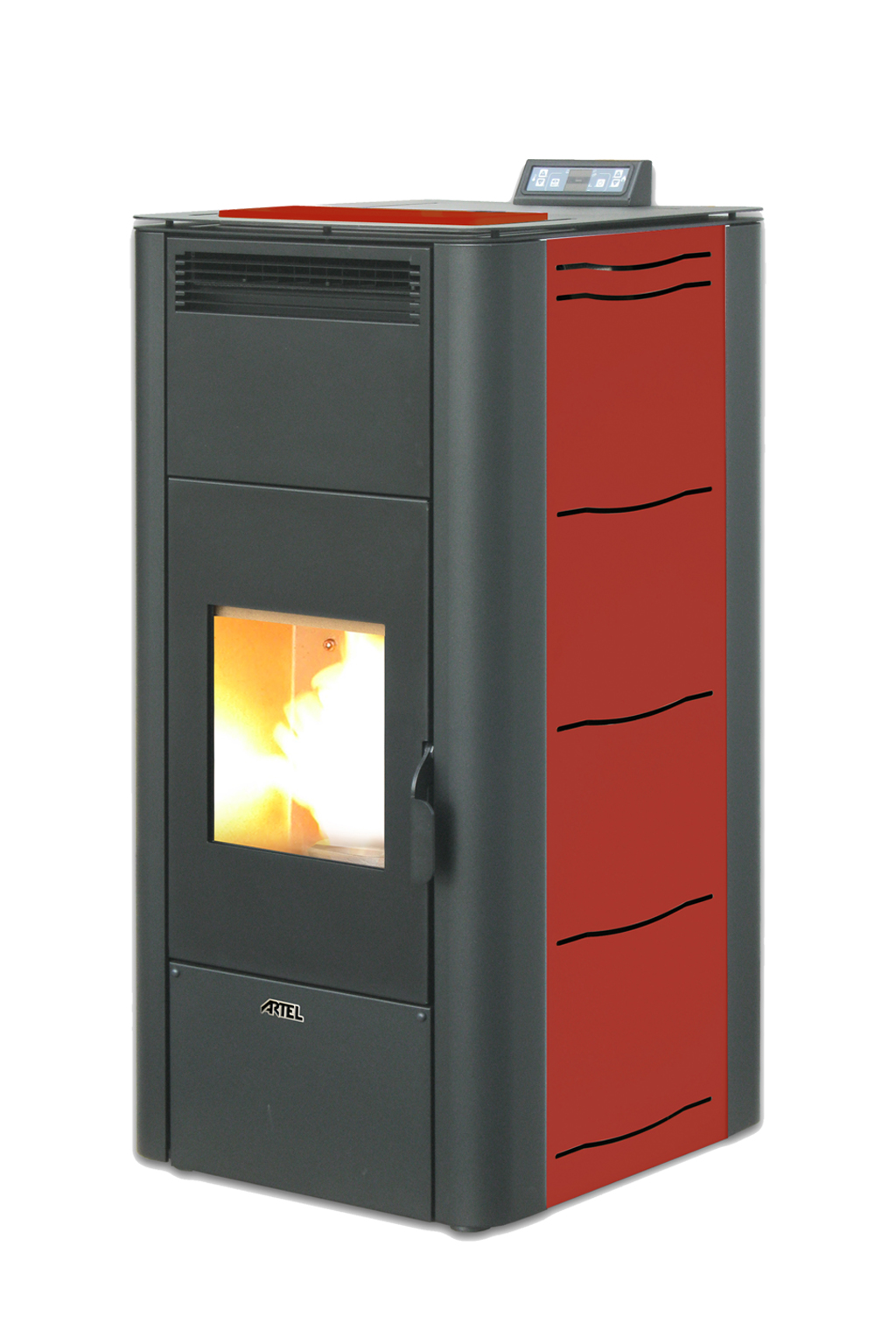 Pelletkachel CV 20 kW (Ã‚Â±380m3) rood