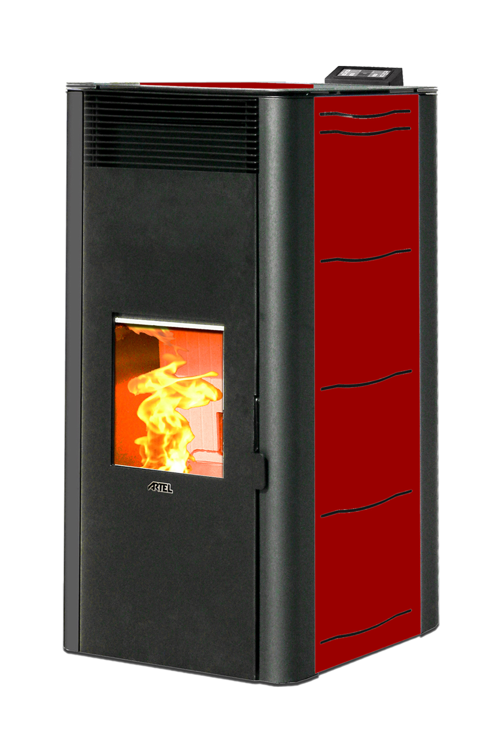 Pelletkachel CV 28 kW (Ã‚Â±540m3) rood