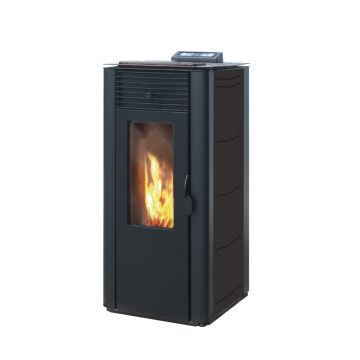 Pelletkachel CV 15 kw zwart | BlueSolid